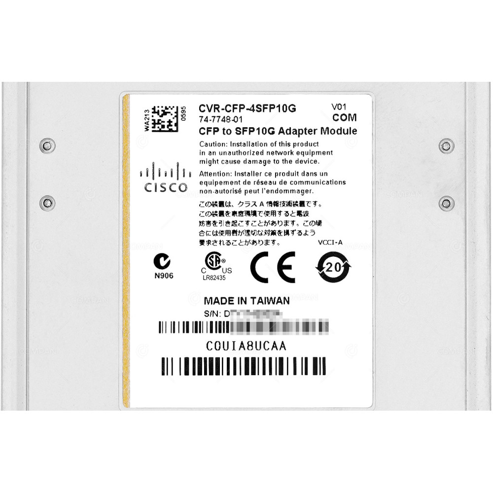 CVR-CFP-4SFP10G CISCO CFP TO 10G SFP+ ADAPTER MODULE
