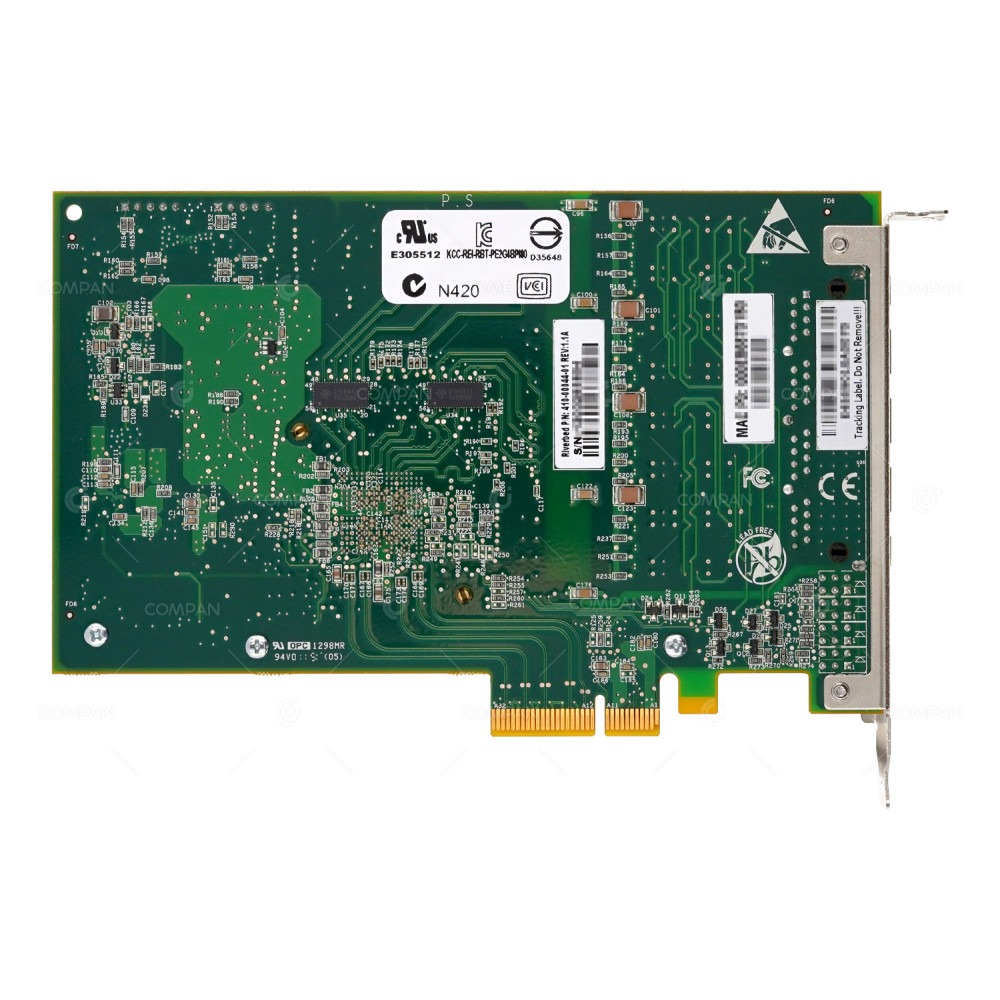 410-00044-01  RIVERBERD QUAD PORT 1G RJ-45 PCI-E ETHERNET NETWORK ADAPTER