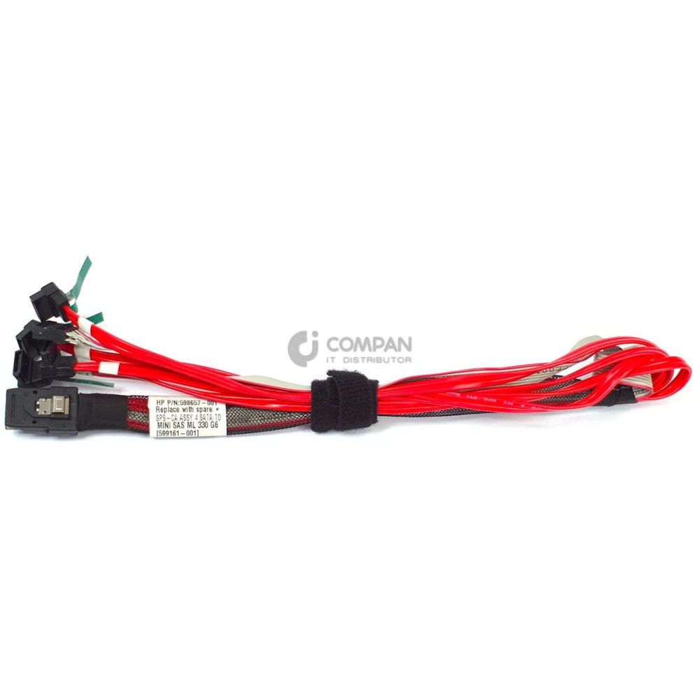 599161-001 HP MINI SAS TO 4X SATA CABLE FOR ML330 G6 598657-001