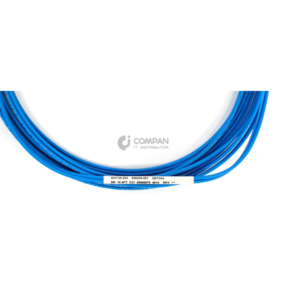 656429-001 HP FIBER OPTICAL OM4 FC PATCHCORD CABLE 5M QK734A, 653728-003