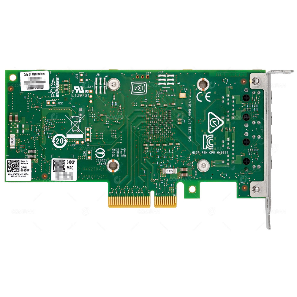 C4D5P LP  DELL INTEL X550-T2 DUAL PORT 10GB RJ-45 PCI-E NETWORK ADAPTER