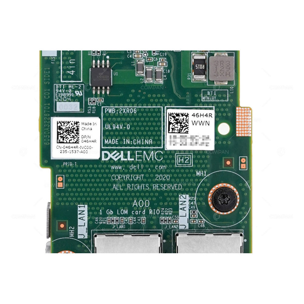 46H4R  DELL DUAL PORT 1Gb RJ-45 LOM ADAPTER FOR DELL POWEREDGE R750