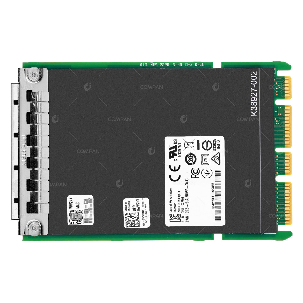 WW2NX  DELL I350-T4 PCIE QUAD PORT ETHERNET CARD