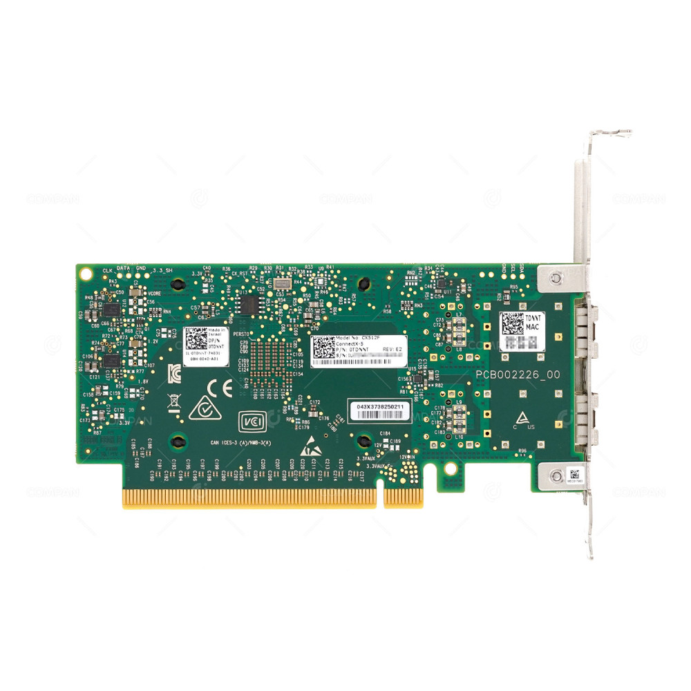 TDNNT  DELL MELLANOX CONNECTX-5 CX512F DUAL PORT 25G SFP28 PCIE 3.0 X16 FOR S570
