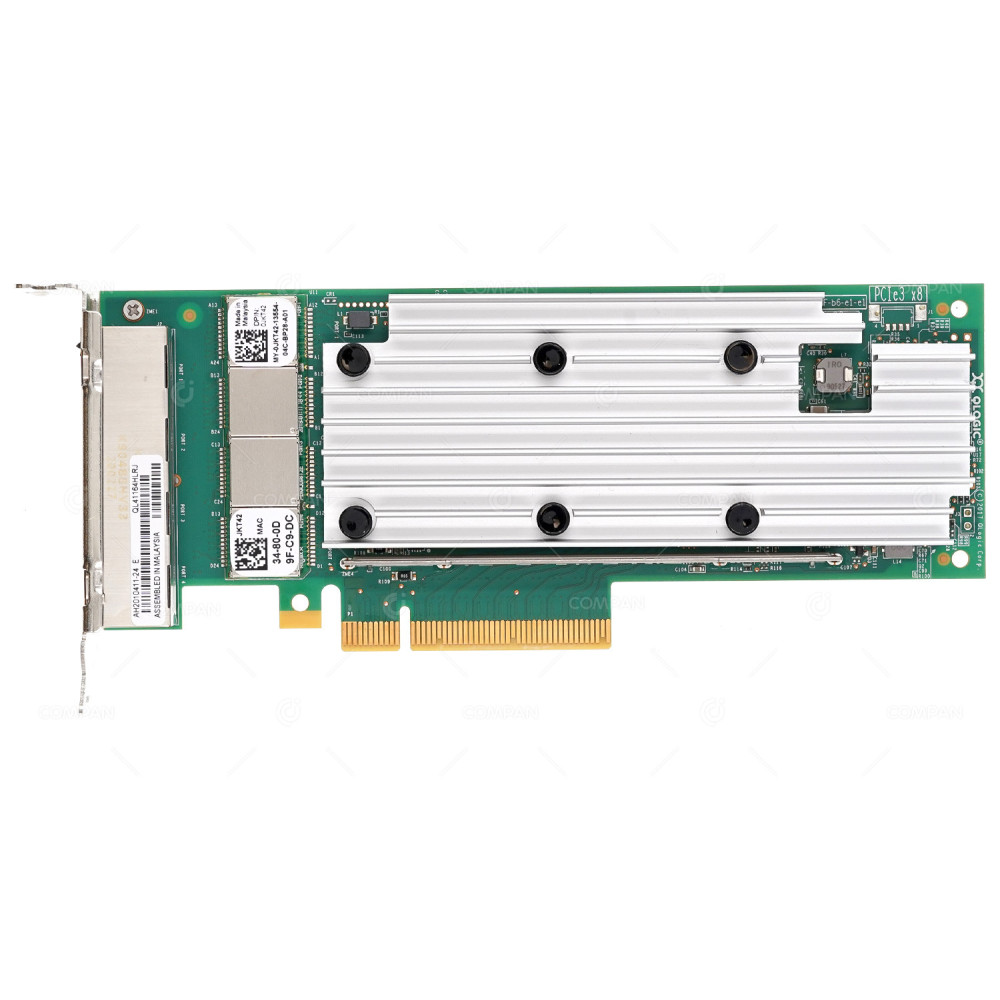 JKT42 LP  DELL QLOGIC FASTLINQ 41164 4-PORT 10G BASE-T RJ-45 PCIE 3.0 X8 NETWORK INTERFACE ADAPTER LOW PROFILE FOR R440 R640 R740 R740XD R840 R940