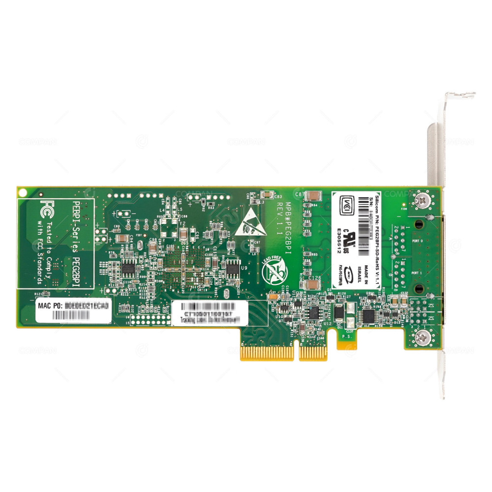PEG2BPI-SD-ROHS  SILICOM DUAL PORT GIGABIT ETHERNET PCIE X4 BYPASS SERVER ADAPTER