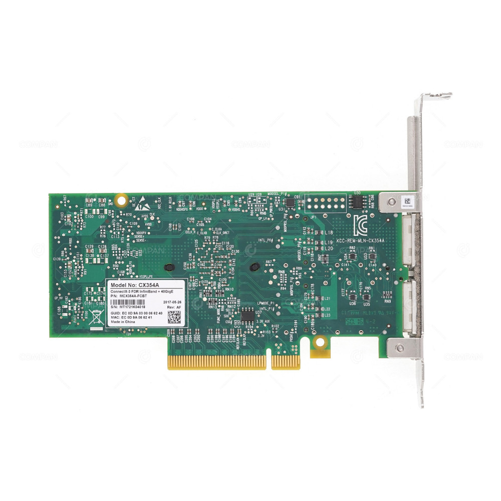 MCX354A-FCBT MELLANOX CONNECTX-3 FDR INFINIBAND 2-PORT 56G QSFP+ NETWORK ADAPTER