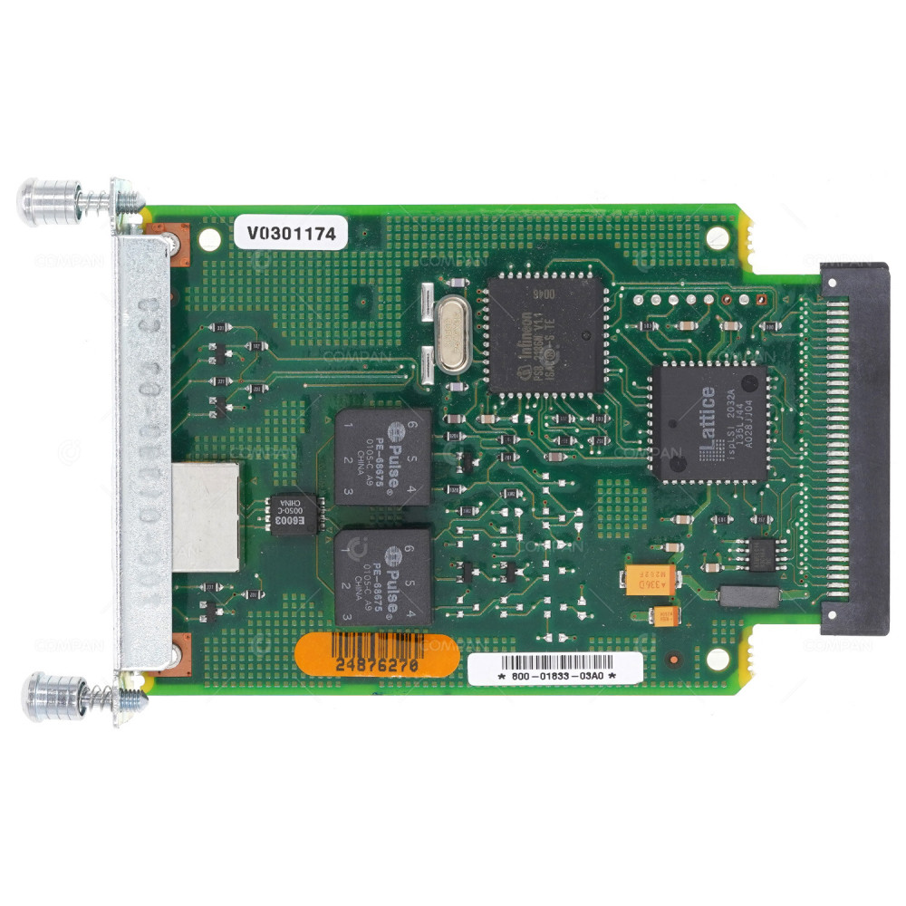 800-01833-03A0  CISCO WIC-1B-S/T ISDN BRI S/T INTERFACE CARD FOR CISCO2621