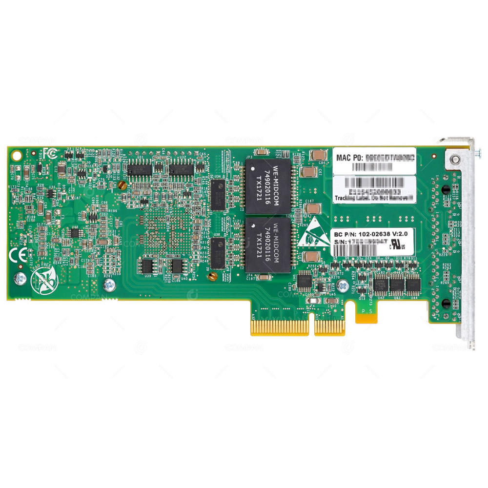 102-02638  SILICOM 4-PORT 1G RJ-45 NETWORK ADAPTER FOR SYMANTEC S500