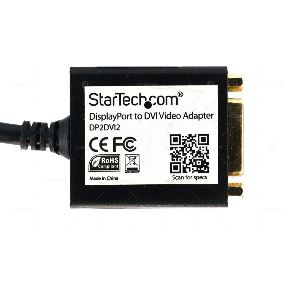 DP2DVI2 STARTECH DISPLAYPORT TO DVI VIDEO ADAPTER CABLE 0.25M