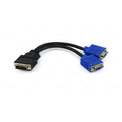 HANNSTAR-DMS-2VGA HANNSTAR DMS-59 TO 2X VGA SPLITTER CABLE 0.24M