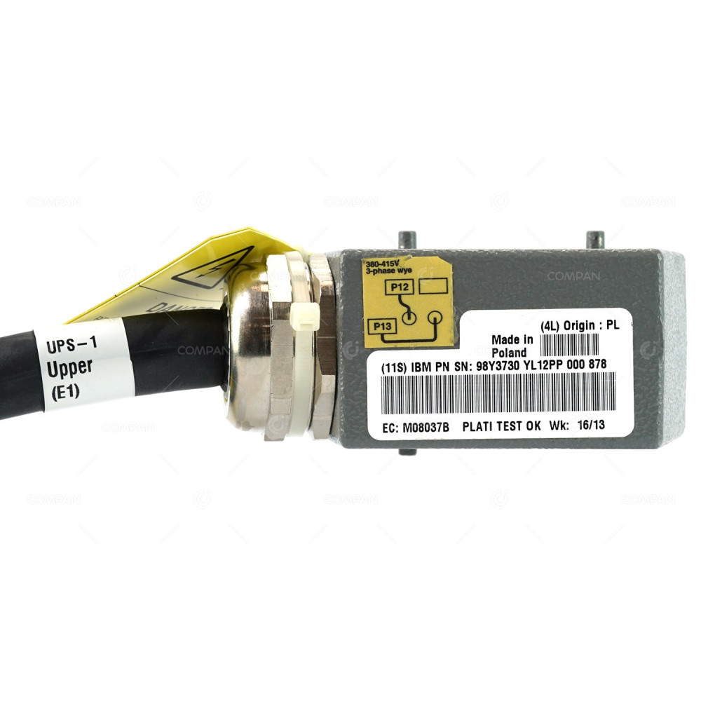 98Y3730-NO-PHASE IBM FC 1081 POWER CABLE 32A FOR DS8870 4.8M W/O PHASE CONNECTOR