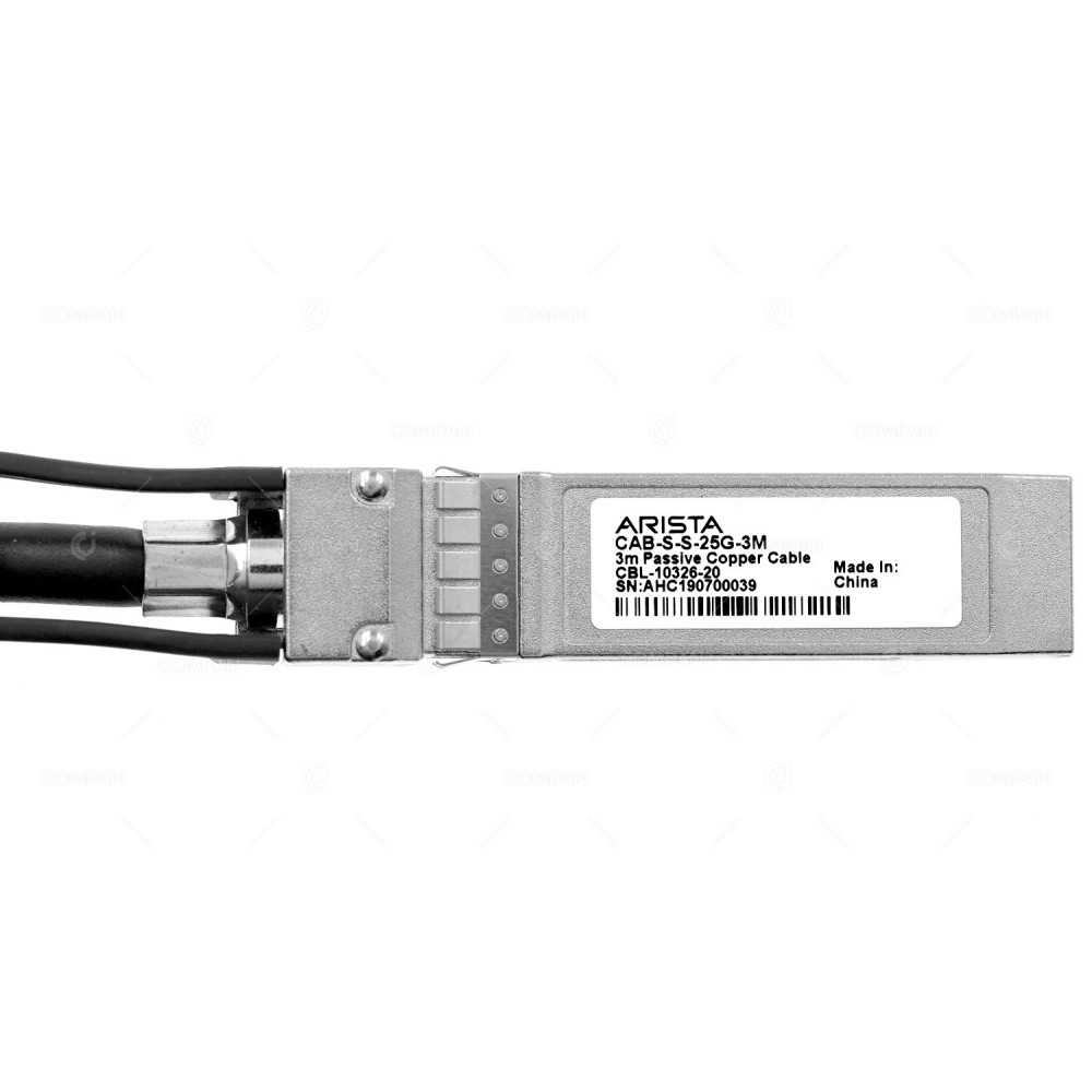 CAB-S-S-25G-3M ARISTA SFP28 TO SFP28 25G 3M CABLE CBL-10326-20