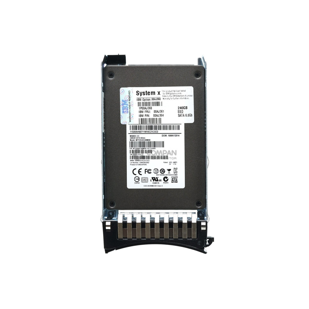 00AJ361 IBM 240GB SSD SATA III 6G 2.5 SFF HOT-SWAP 00AJ364