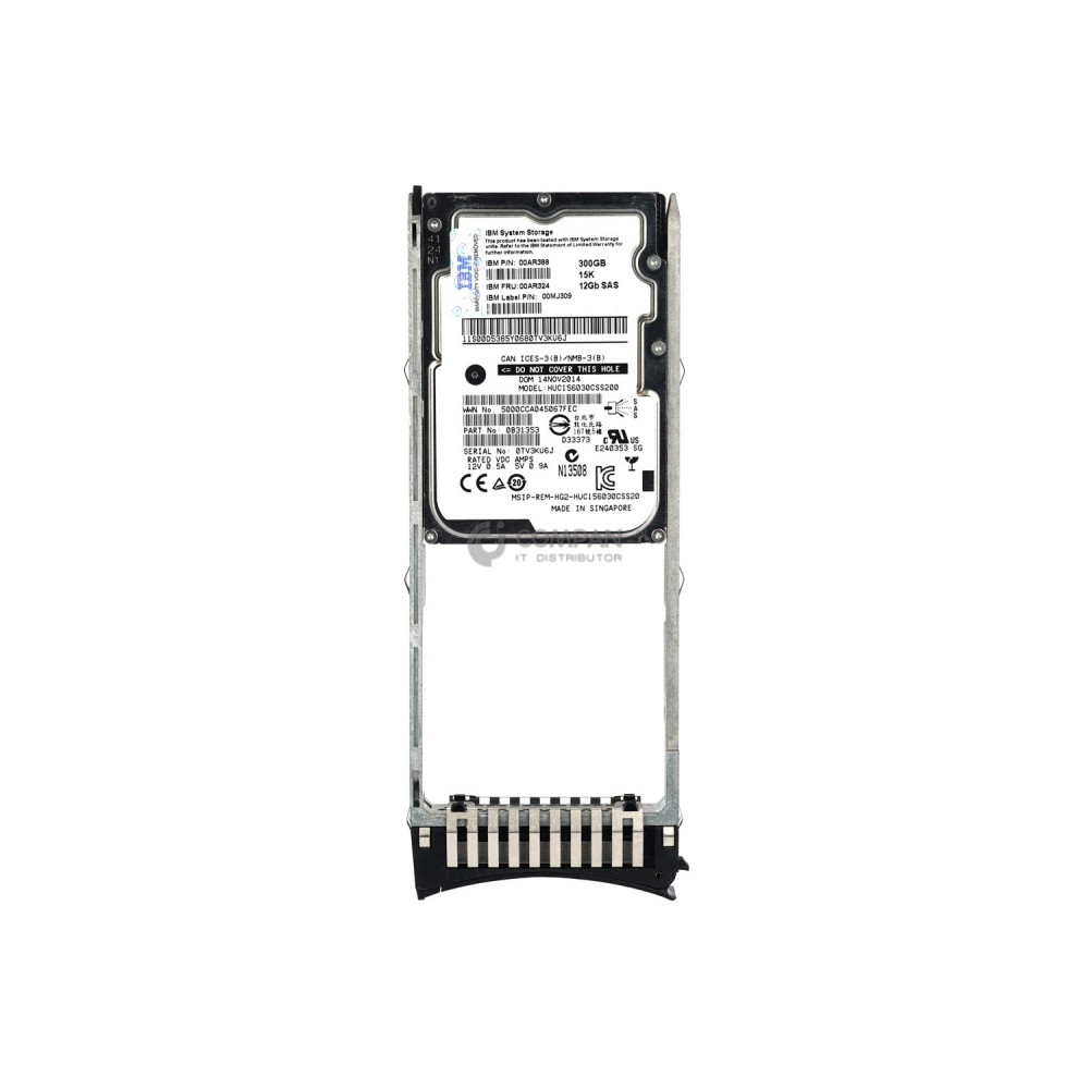 00AR324 IBM HDD 300GB 15K SAS 12G 2.5" SFF HOT-SWAP STORWIZE V7000 G2