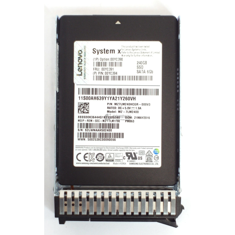 00YC391 LENOVO SSD 240GB SATA 6G 2.5" SFF