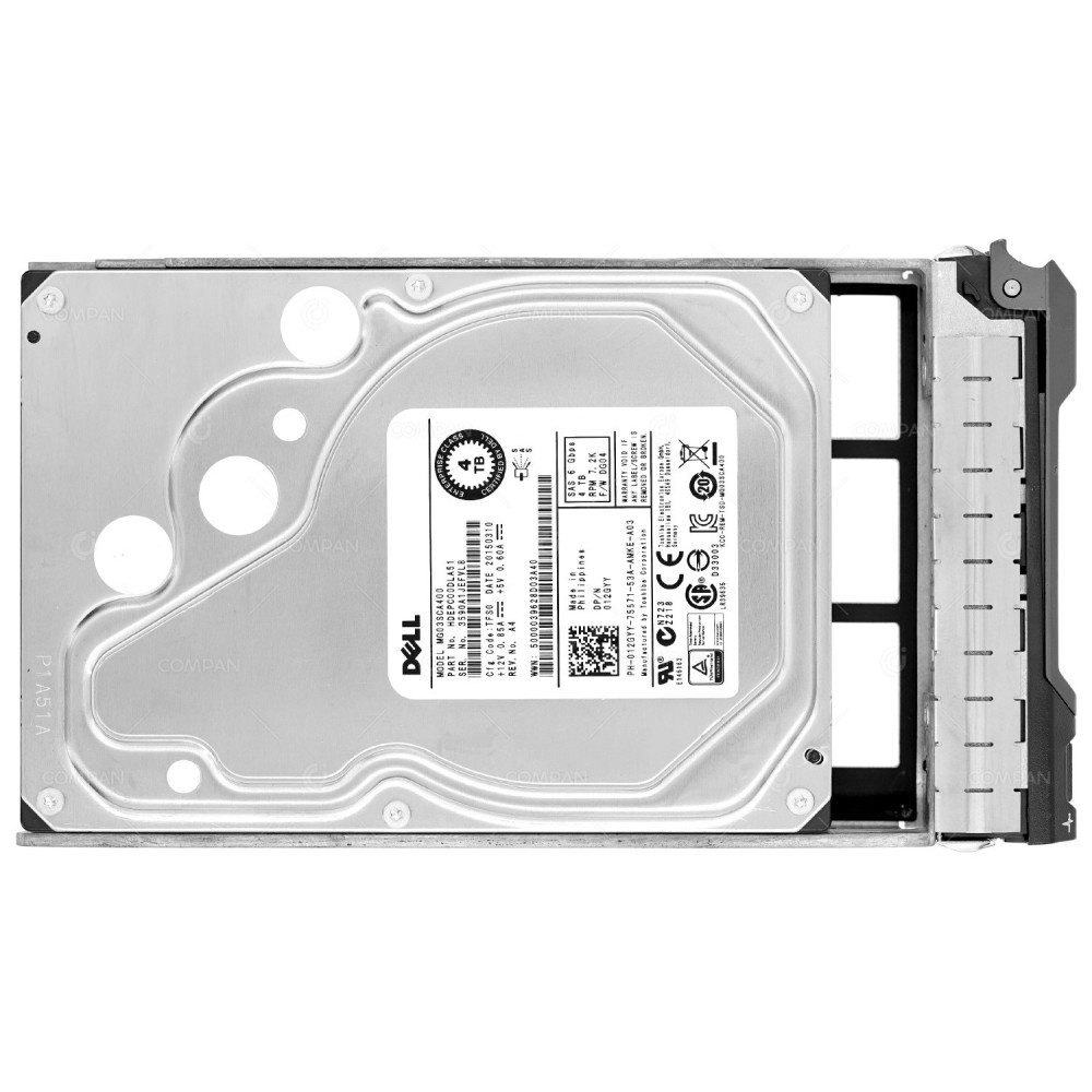 12GYY DELL HDD 4TB 7.2K SAS 6G 3.5" LFF HOT-SWAP