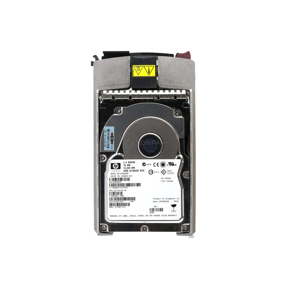 189395-001 HP 18GB 15K SCSI ULTRA 320 3.5" LFF HOT-SWAP
