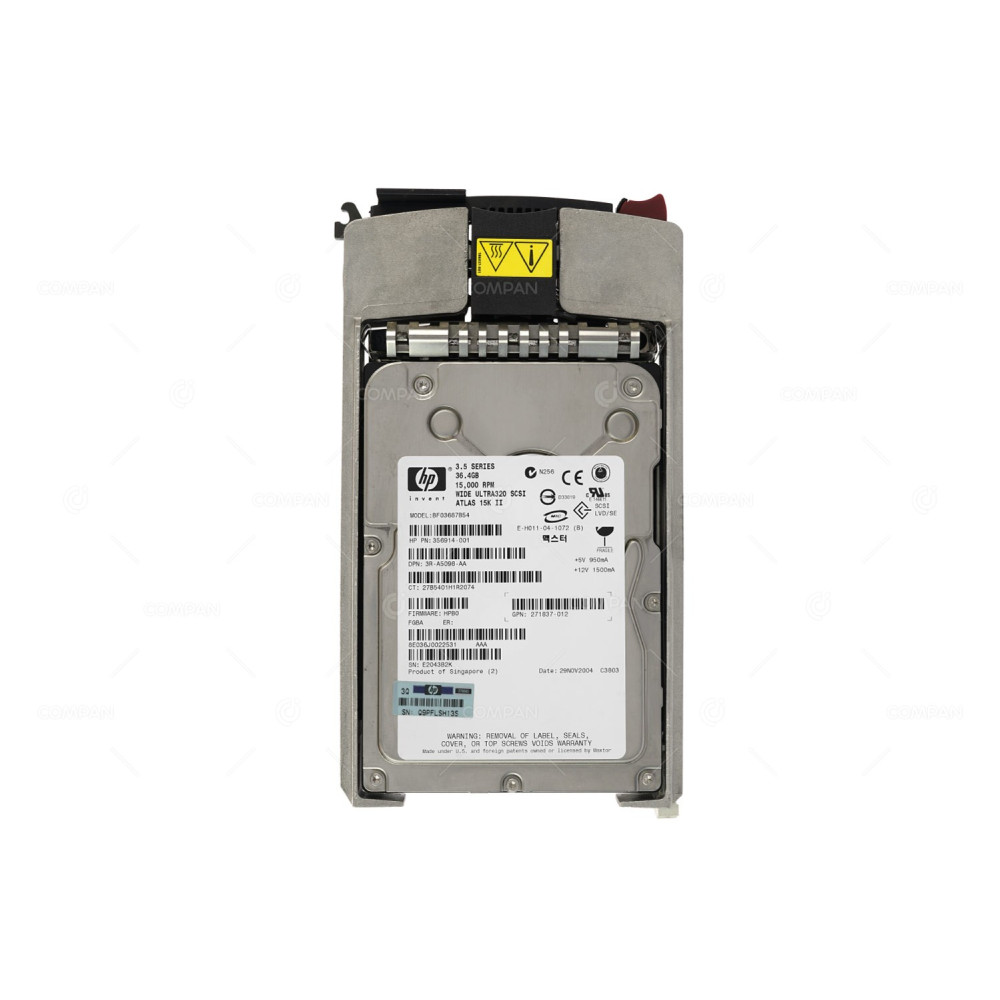 289241-001 HP HDD 36.4GB 15K SCSI U320 3.5" LFF HOT-SWAP