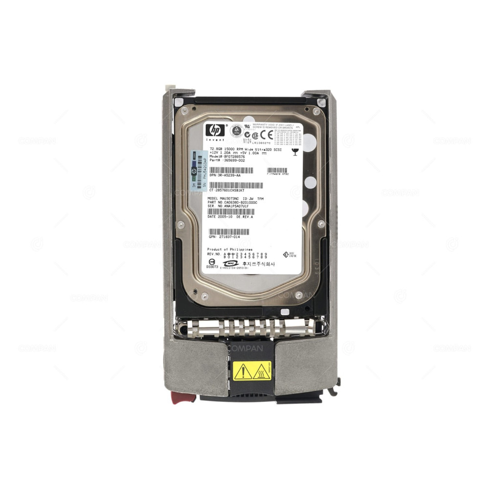 289243-001 HP HDD 72.8GB 15K SCSI U320 3.5" LFF HOT-SWAP