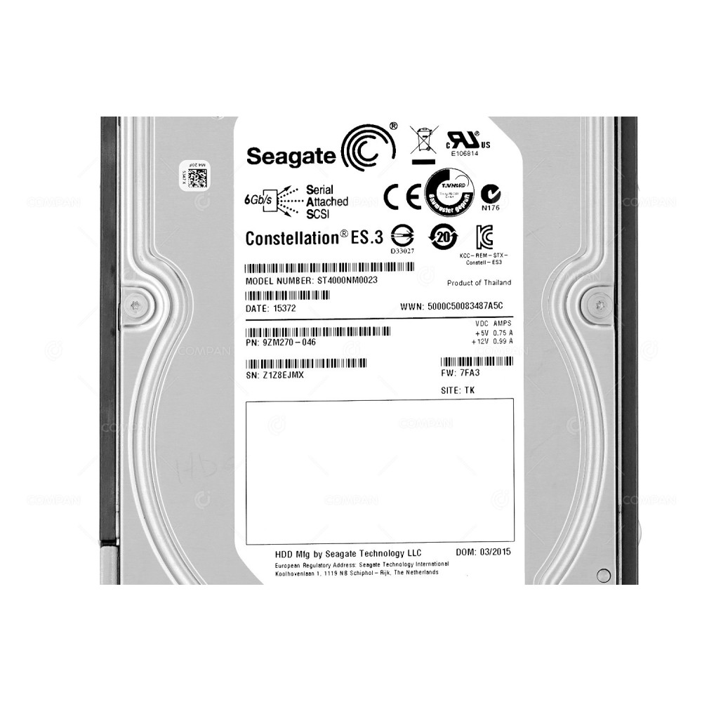 3285134-Q HITACHI HDD 4TB 7.2K SAS 6G 3.5" LFF HOT-SWAP