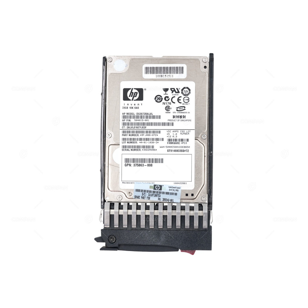 389346-001 HP HDD 73GB 10K SAS 3G 2.5" SFF HOT-SWAP
