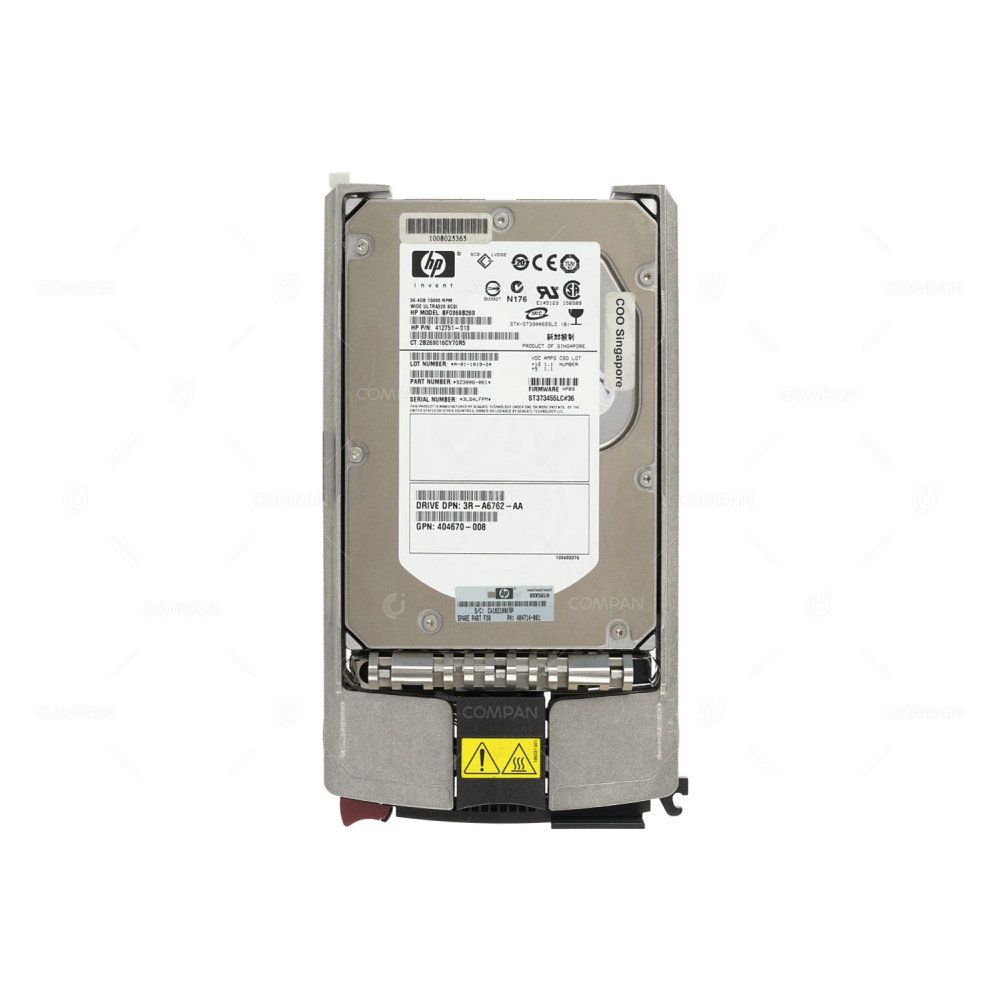 404714-001 HP 36GB 15K U320 SCSI 3.5 LFF HOT-SWAP