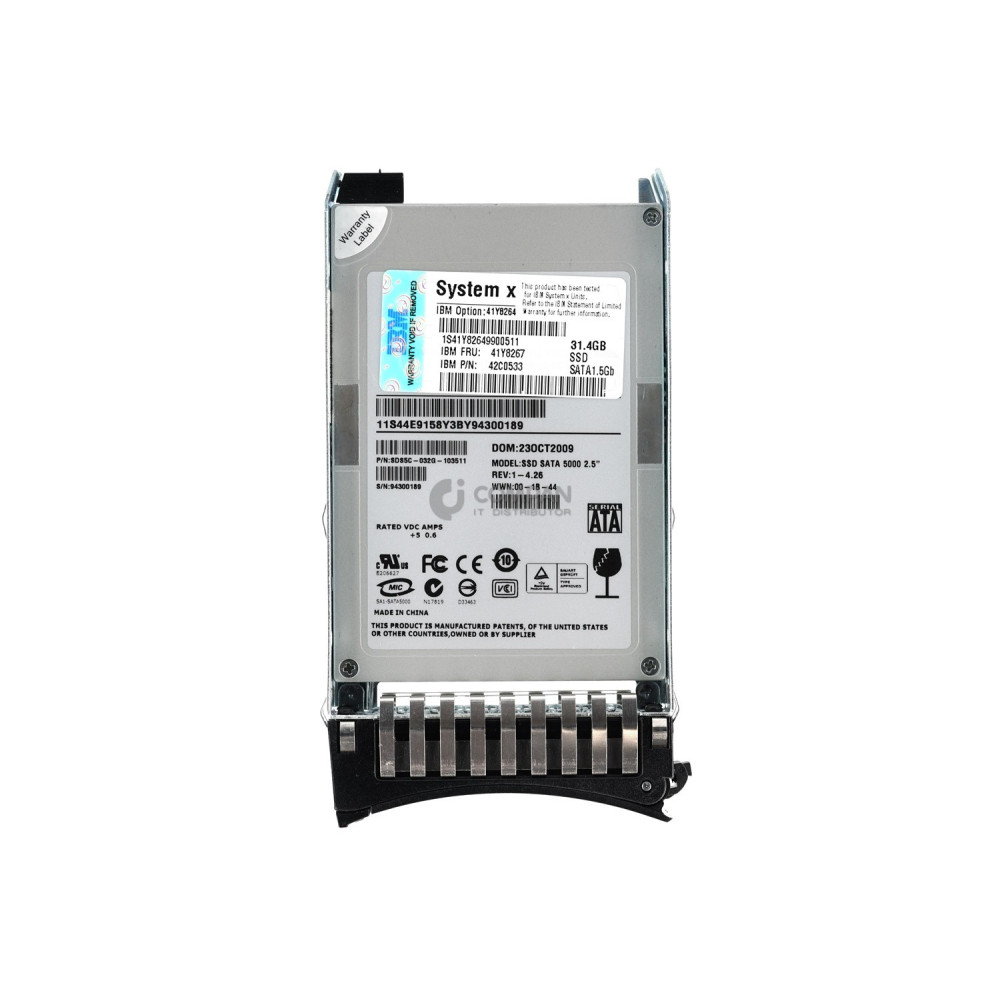 41Y8267 IBM SSD 31.4GB SATA 1.5G 2.5" SFF HOT-SWAP