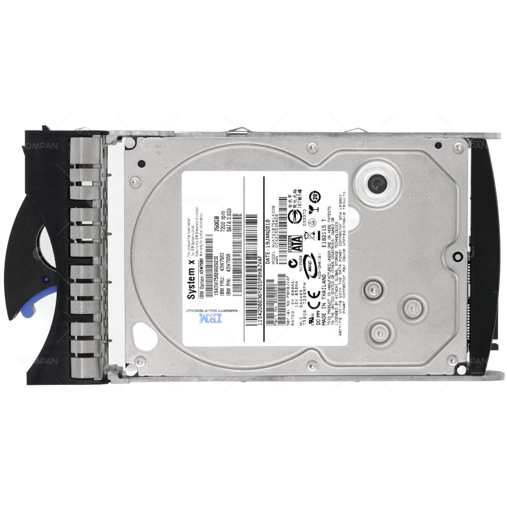43W7583 IBM HDD 750GB 7.2K SATA 3G 3.5" LFF HOT-SWAP