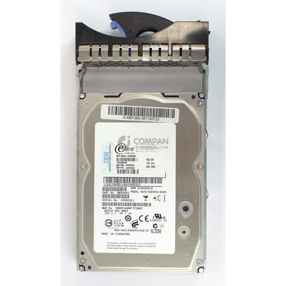 44W2240 IBM HDD 450GB 15K SAS 6G 3.5" LFF HOT-SWAP FOR EXP3000