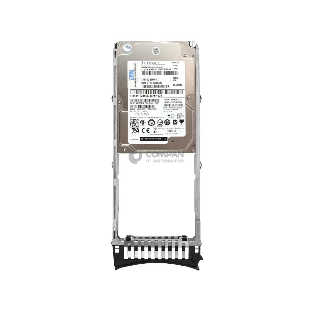 45W9615 IBM HDD 300GB 15K SAS 6G 2.5" SFF SED HOT-SWAP