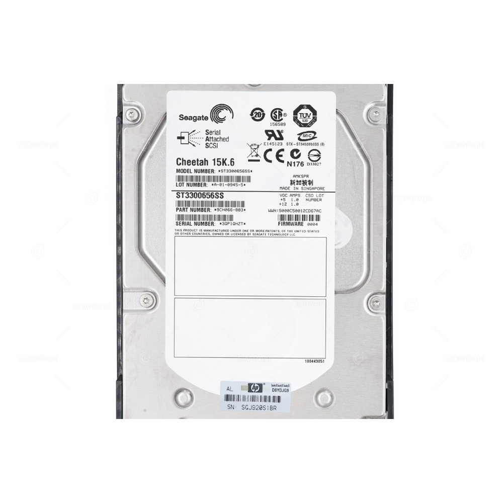 480938-001 HP HDD 300GB 15K SAS 3G 3.5" LFF HOT-SWAP FOR HPE MSA