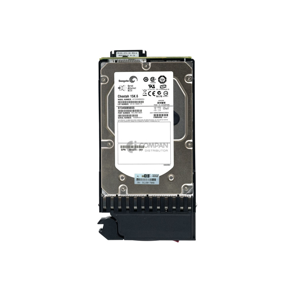 480939-001 HP HDD 450GB 15K SAS 3G 3.5" LFF HOT-SWAP FOR HPE MSA