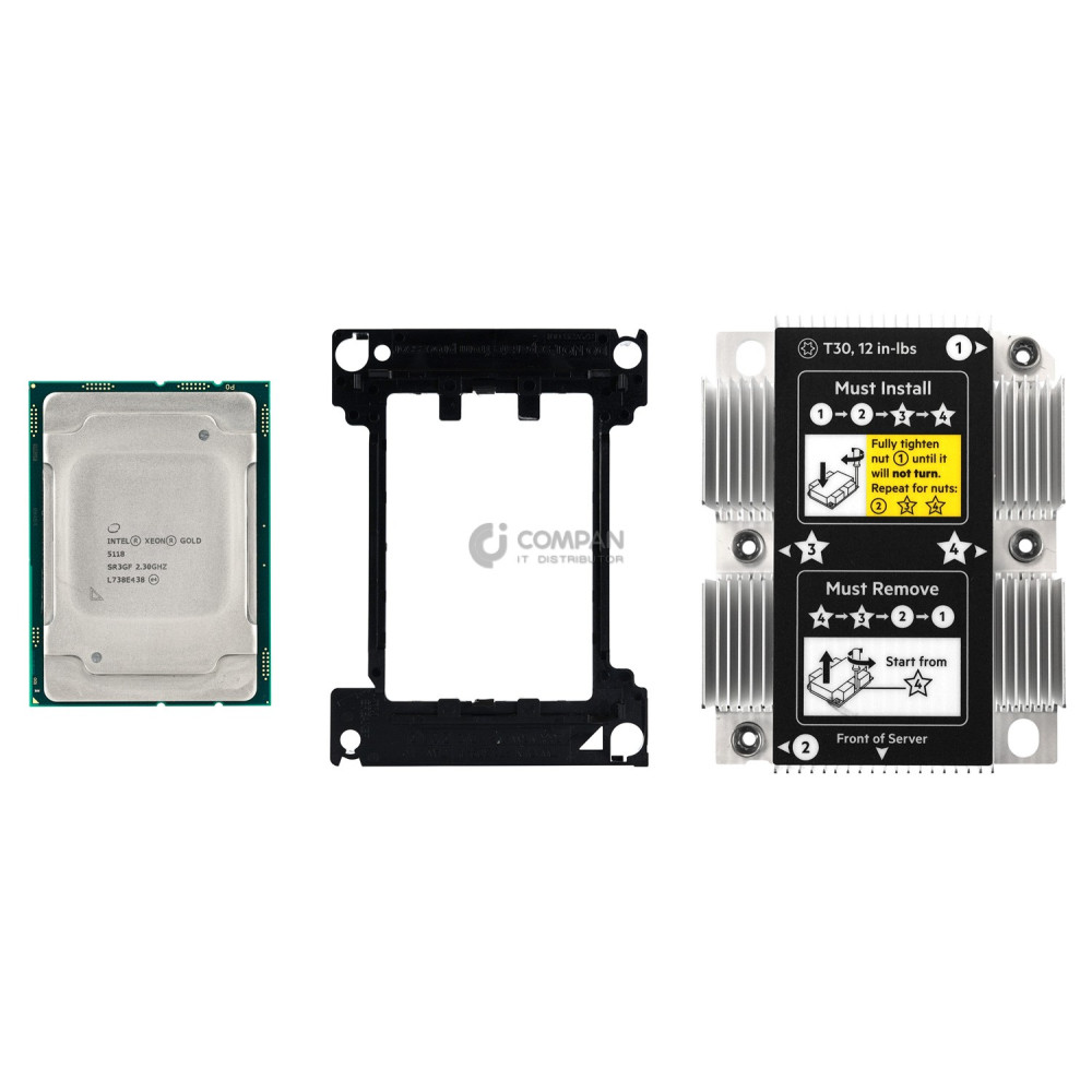 826854-L21 INTEL XEON GOLD CPU KIT 5118 12C 2.3GHZ FOR HPE PROLIANT DL380 G10 - 875070-001, SR3GF, 879628-001