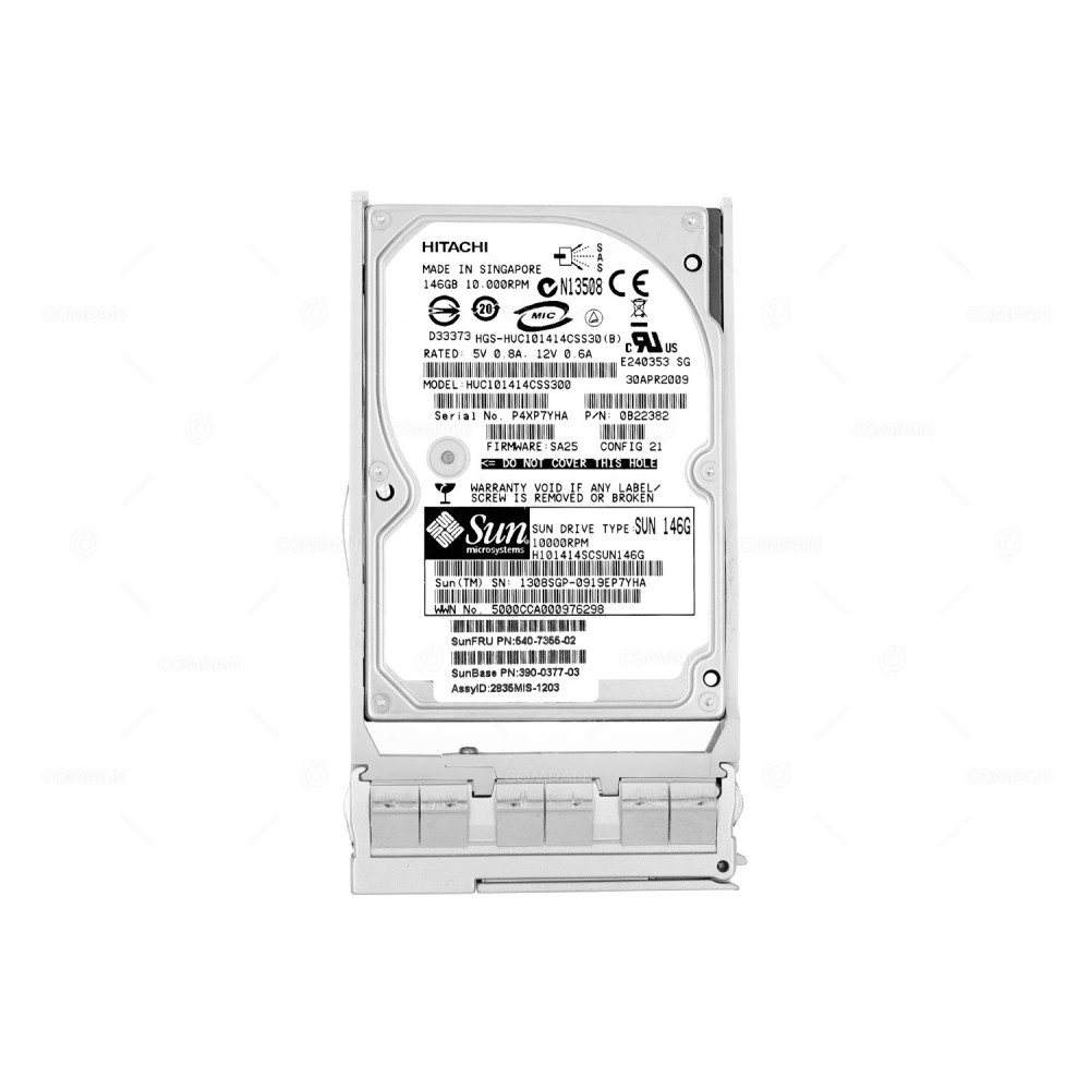540-7355-02 SUN HDD 146GB 10K SAS 3G 2.5" SFF HOT-SWAP
