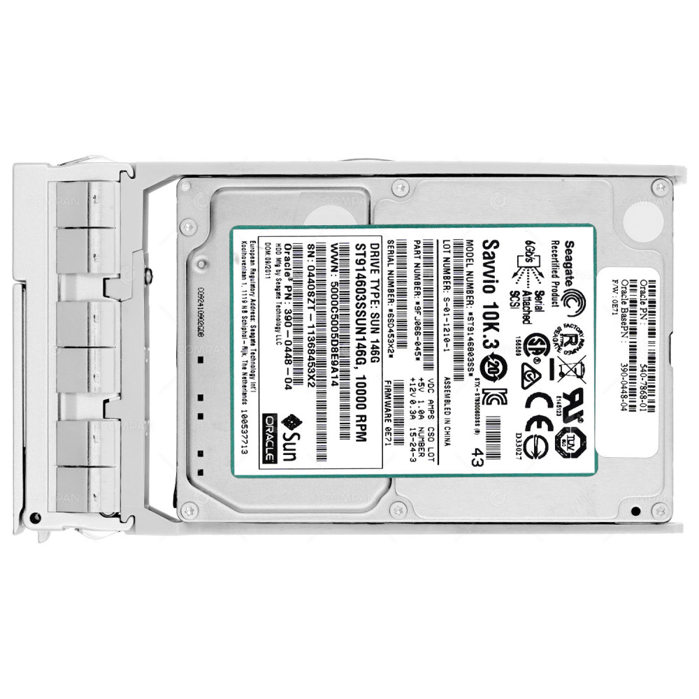 540-7868-01 SUN HDD 146GB 10K SAS 3G 2.5" SFF HOT-SWAP