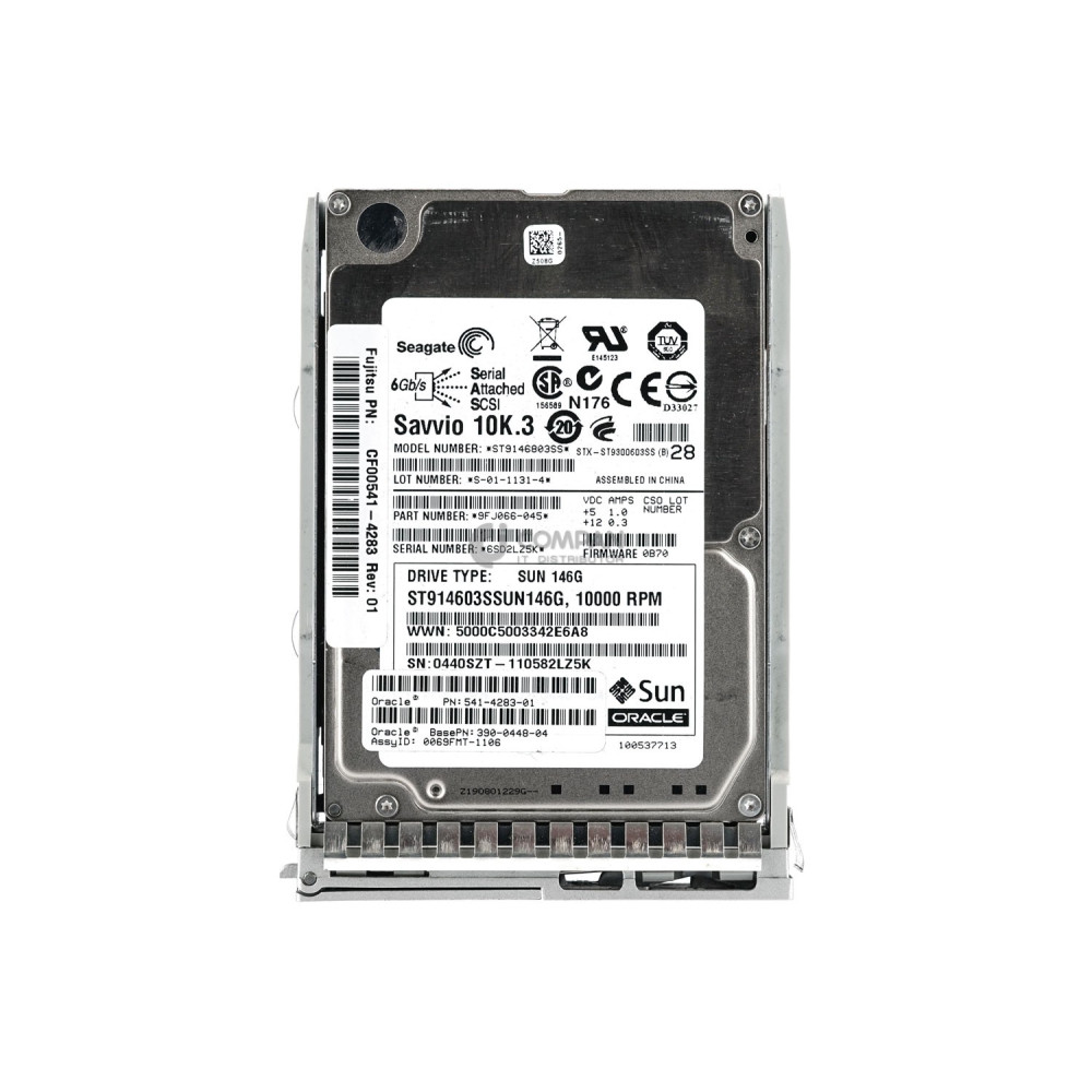 541-4283-01 SUN 146GB 10K 3G SAS 2.5 SFF HOT-SWAP