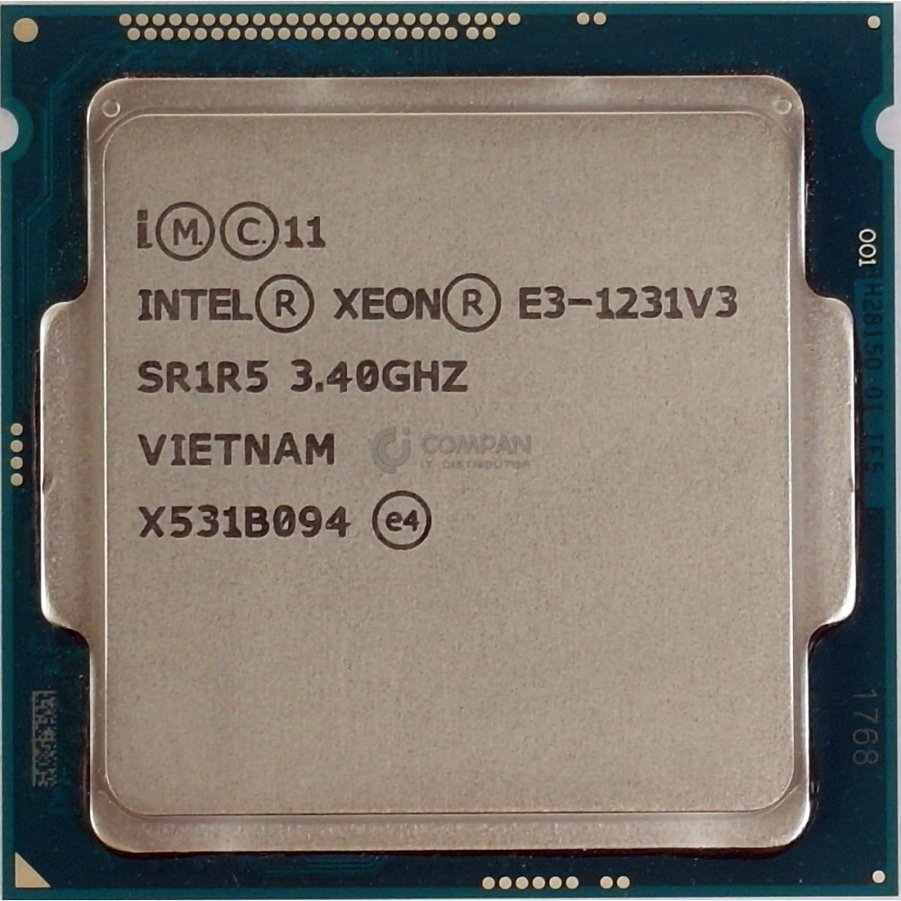 SR1R5 INTEL XEON E3-1231 V3 3.40GHZ 4-CORE 8MB CACHE 80W TDP LGA1150