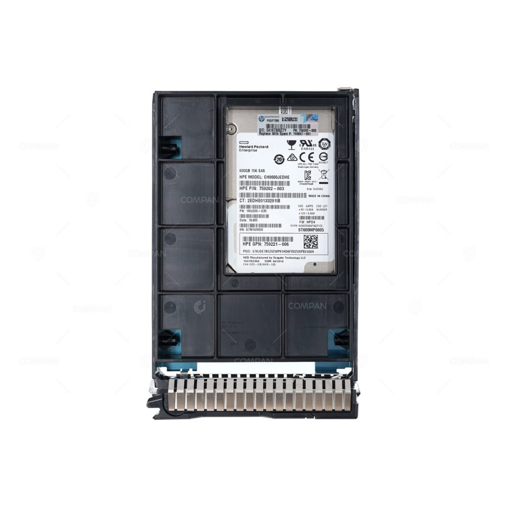 765867-001 HP HDD 600GB 15K SAS 12G 2.5 IN 3.5 HOT-SWAP