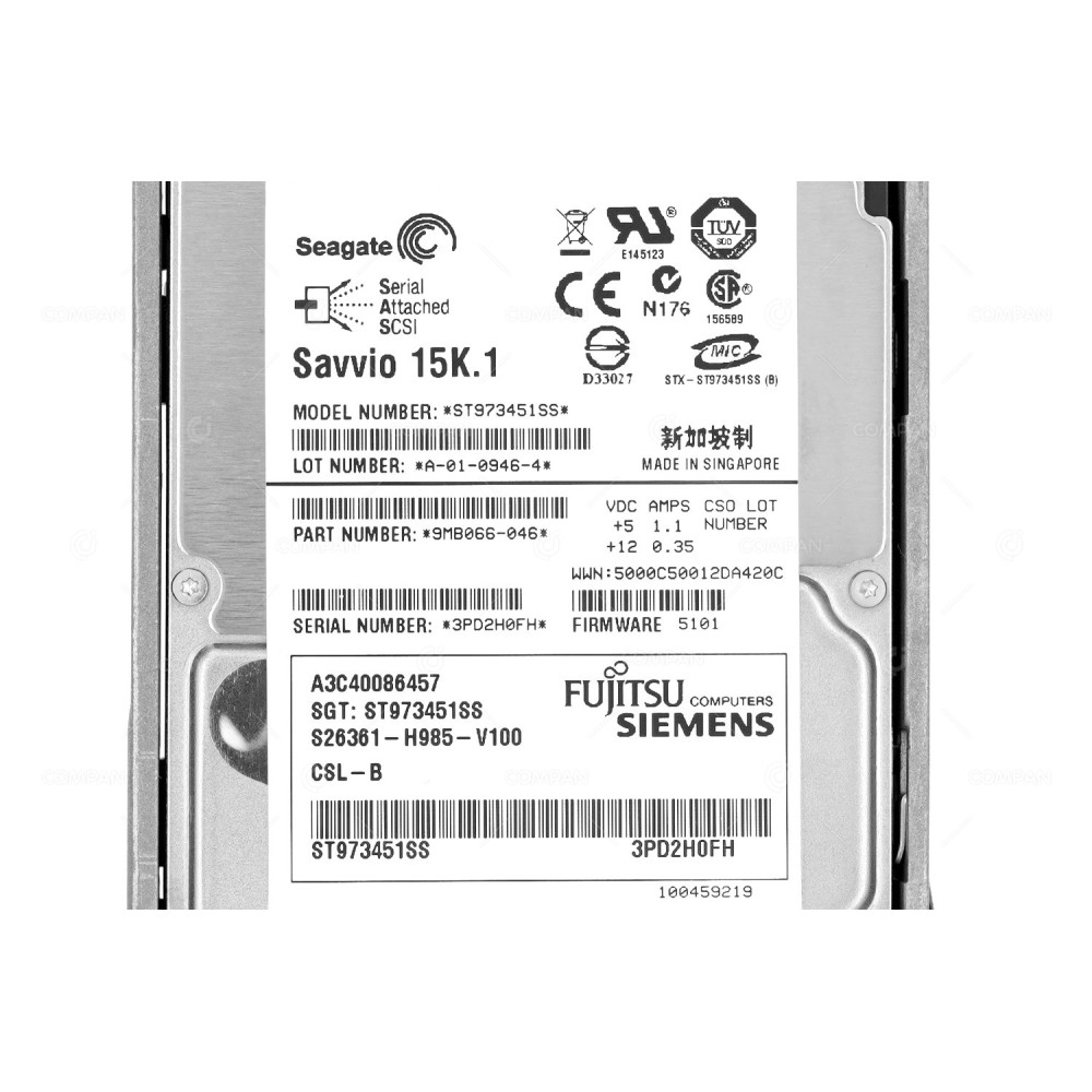 A3C40086457 FUJITSU 73GB 15K 6G SAS 2.5 SFF HOT-SWAP