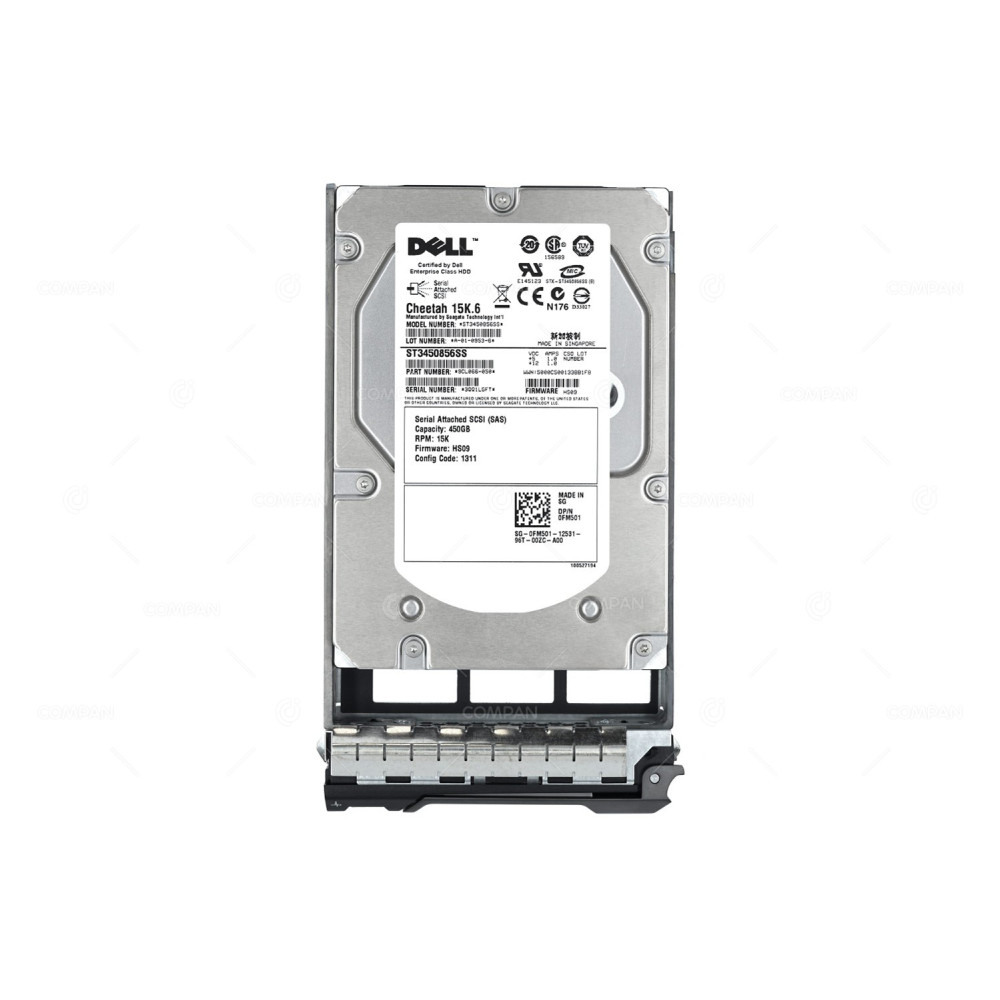 FM501 DELL HDD 450GB 15K SAS 3G 3.5" LFF HOT-SWAP