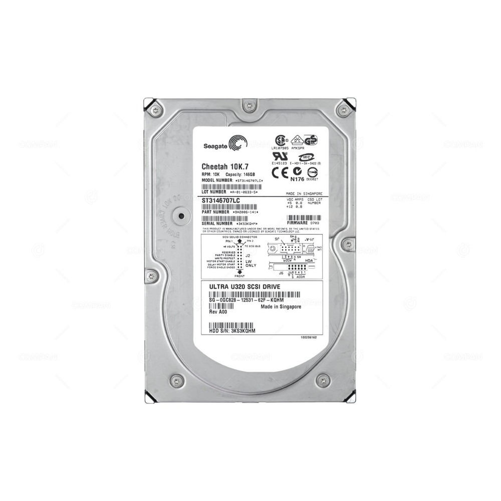 GC828 DELL HDD 146GB 10K SCSI U320 3.5" LFF HOT-SWAP