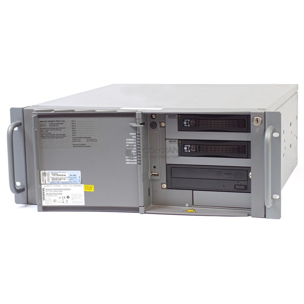 SIEMENS INDUSTRY SIMANTIC RACK PC INTEL I7-610E 8GB RAM 2X 500GB SATA