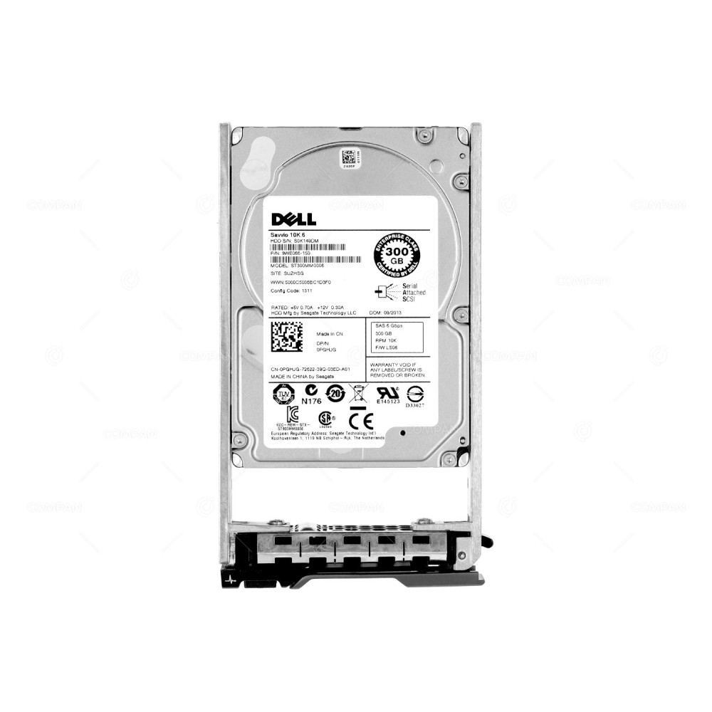 PGHJG DELL HDD 300GB 10K SAS 6G 2.5" SFF HOT-SWAP