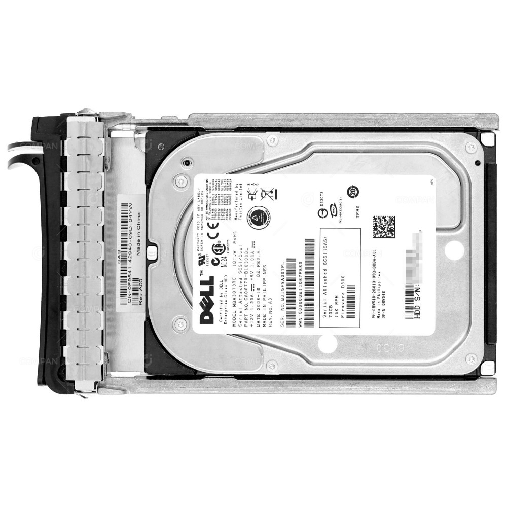 RW548 DELL 73GB 15K 3G SAS 3.5 LFF HOT-SWAP