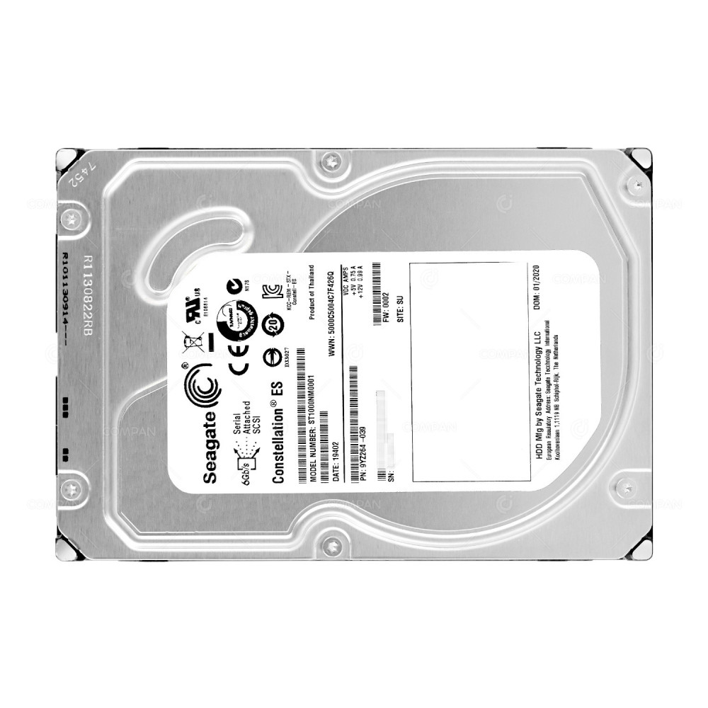 ST1000NM0001 SEAGATE HARD DRIVE 1TB 7.2K 6G SAS 3.5 LFF HOT-SWAP