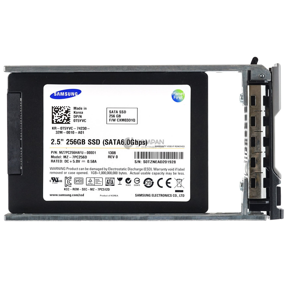 T5YVC DELL SSD 256GB SATA 6G 2.5" SFF HOT-SWAP