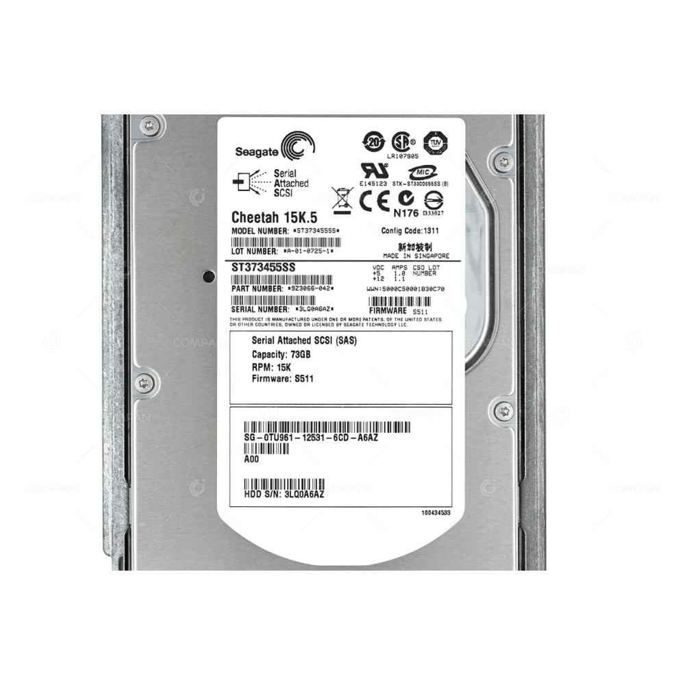 TU961 DELL HDD 73GB 15K 3G SAS 3.5" LFF HOT-SWAP