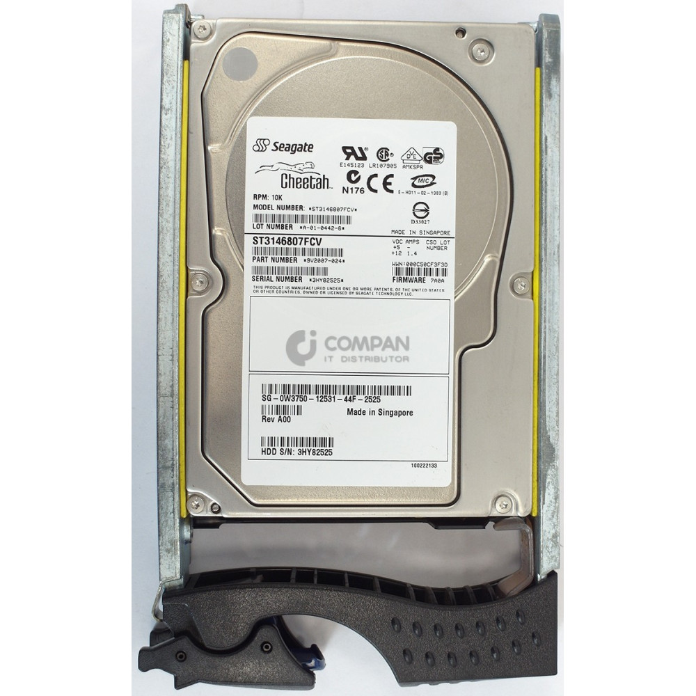 W3750 EMC HDD 146GB 10K SAS 6G 3.5" LFF HOT-SWAP