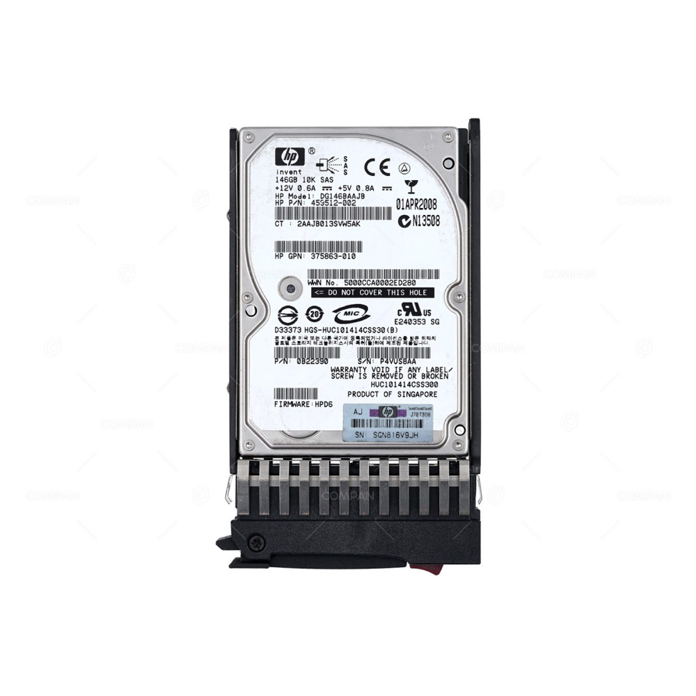 432320-001 HP HDD 146GB 10K SAS 3G 2.5" SFF HOT-SWAP